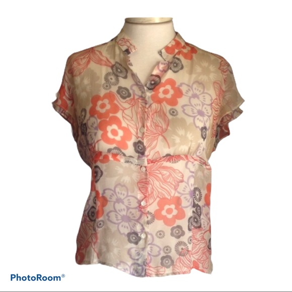 Liquid Tops - Floral Mesh Top 🌸🌷🌻